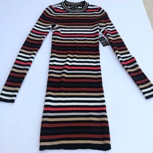Forever 21 Knit Dress Black/Rust NWT